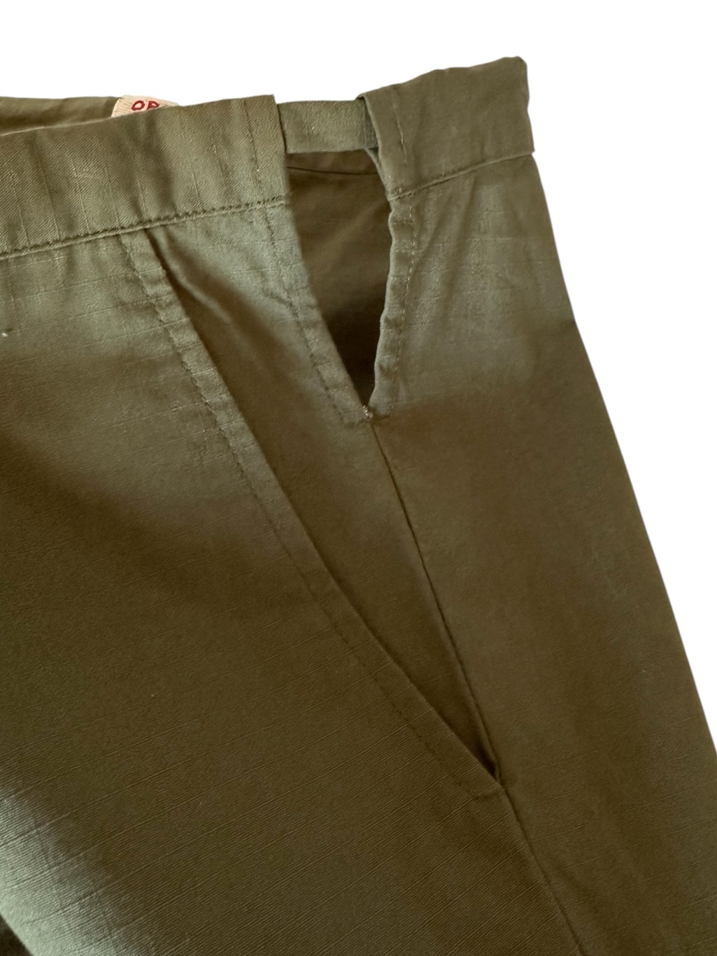 Organic By John Patrick Utility Green Draw Tie Cotton Pants Size 4 — image 5 of 8